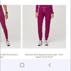 COPY - Dark magenta figs scrub bottoms